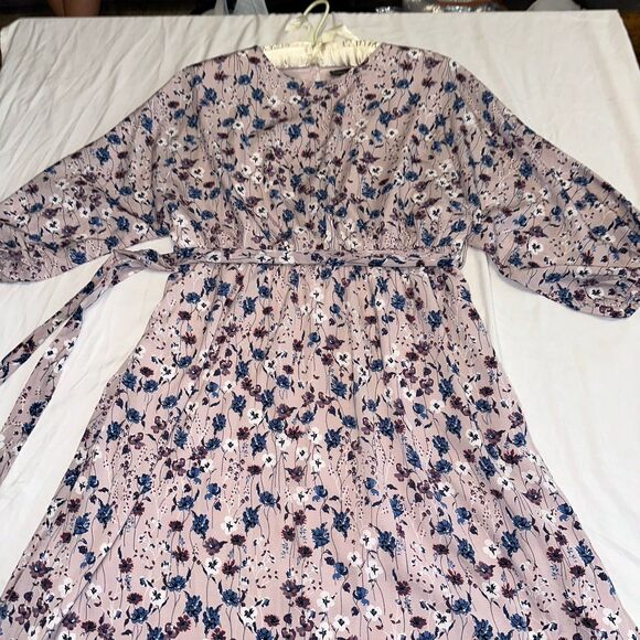 Piper and Scoot Sweet Purple Floral Dress - Size Large‎ , VSKU104 - Picture 3 of 6